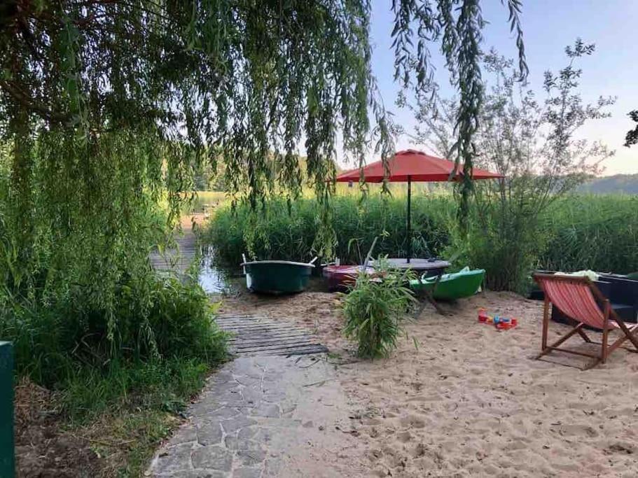 Penthouse Bernd Im Waldschloesschen Direkt Am See Wendisch Rietz Exteriér fotografie
